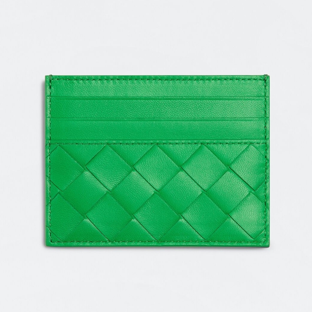 Bottega Veneta Intrecciato Parakeet Card Case